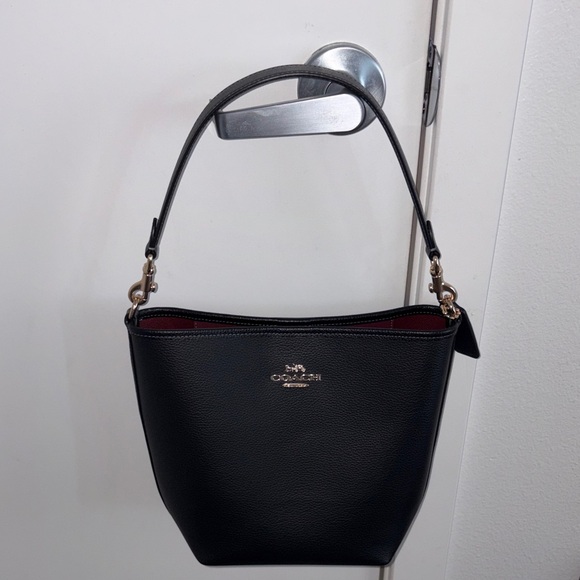 Coach Handbags - Coach CT803 Leather City Large Bucket Bag Gold/Black